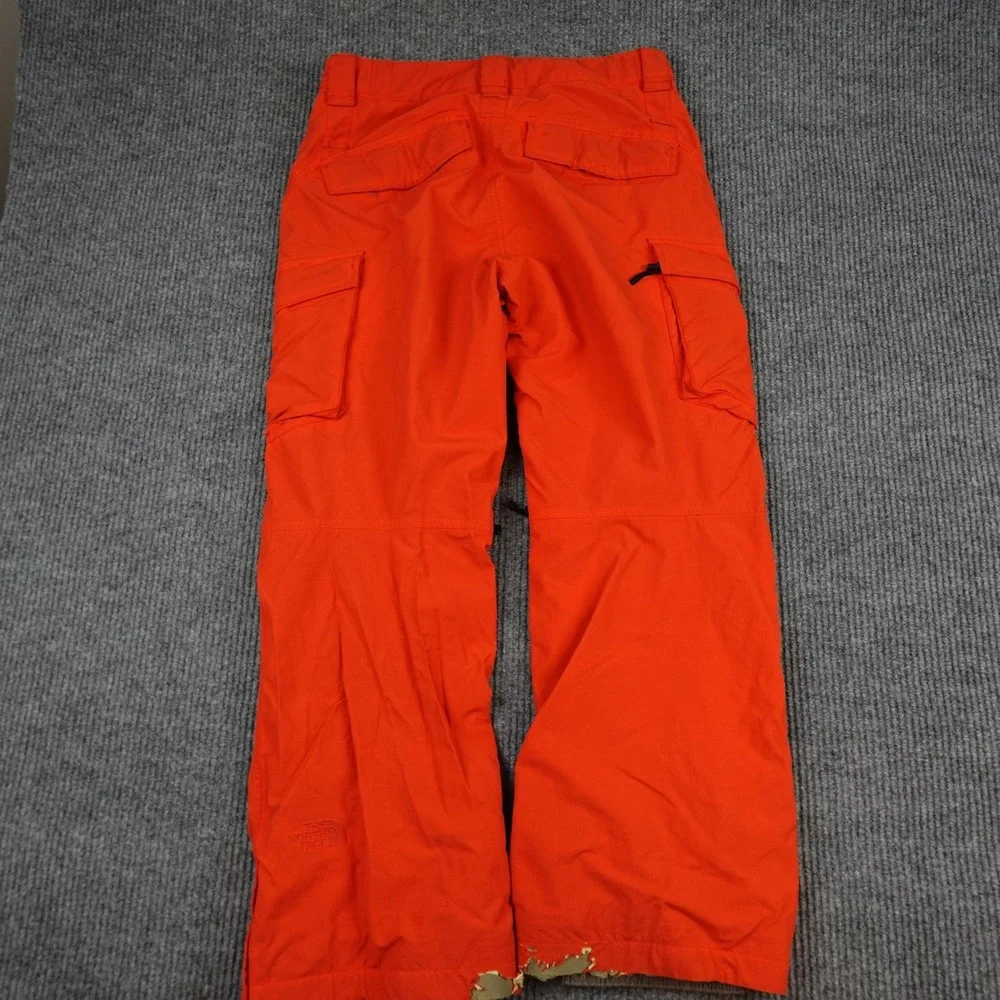 The North Face HyVent Snow Pants Mens Medium Orange Waterproof Ski Snowboard